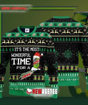 Its The Most Wonderful Time For A Mountain Dew Ugly Christmas Sweater