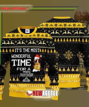 Its The Most Wonderful Time For A Patron Tequila Ugly Christmas Sweater