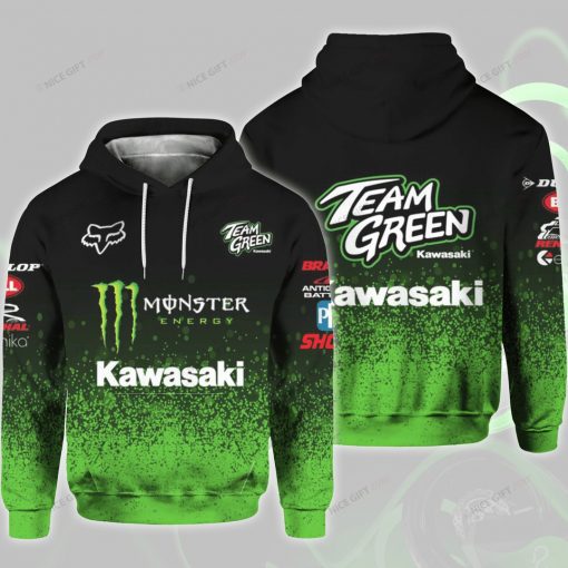 Kawasaki Team Green 3D Hoodie