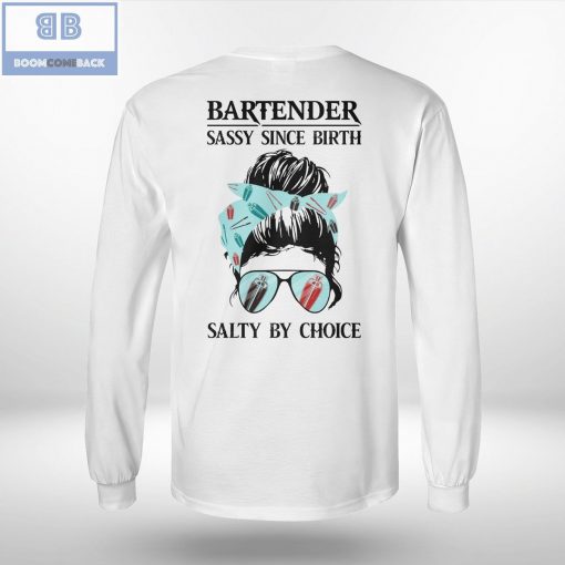 Lady Sunglasses Bartender Sassy Since Birth Shirt