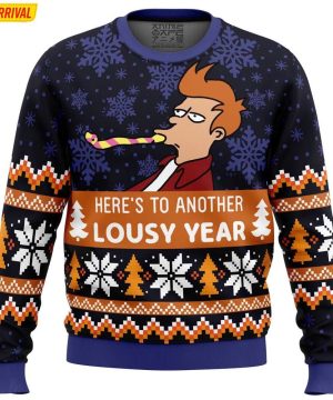 Lousy Year Futurama Heres To Another Lousy Year Ugly Christmas Sweater