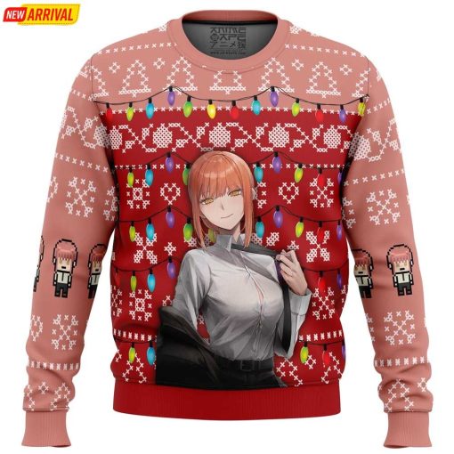 Makima Chainsaw Man Ugly Christmas Sweater