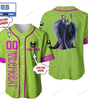 Maleficent Custom Name And Number Baseball Jersey