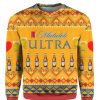 Michelob Ultra Beer Cans Christmas 3D Sweater