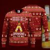 Miller High Life Pine Tree Pattern Christmas 3D Sweater