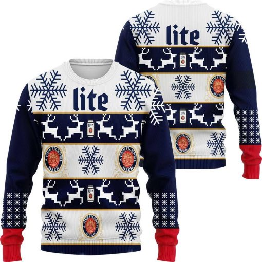 Miller Lite Beer Christmas 3D Sweater