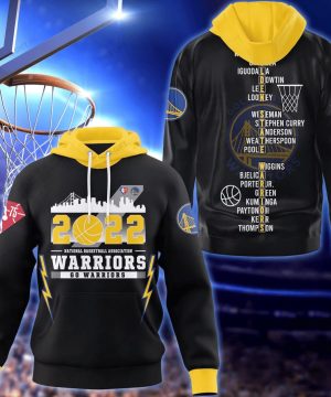 NBA Golden State Warriors 2022 Champions 3D Hoodie ver 1