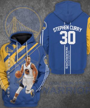 NBA Golden State Warriors Stephen Curry 3D Hoodie