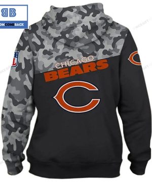 NFL Chicago Bears Black 3D Hoodie