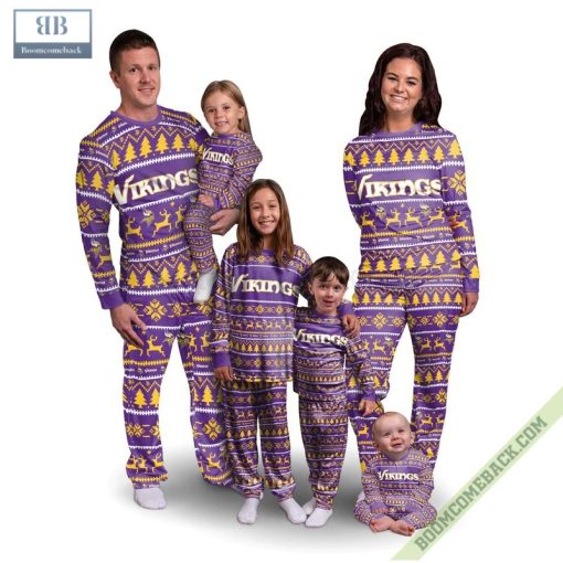 Minnesota Vikings NFL Christmas Pajamas Set