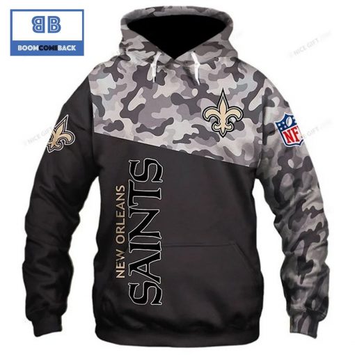 NFL New Orleans Saints Logo 3D Hoodie