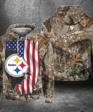 NFL Pittsburgh Steelers Hunting 3D Hoodie ver 1