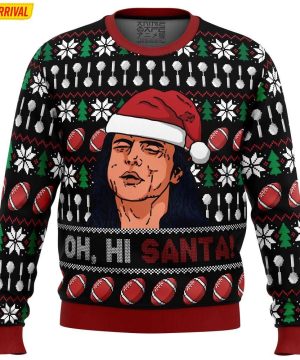 Oh Hi Santa The Room Ugly Christmas Sweater