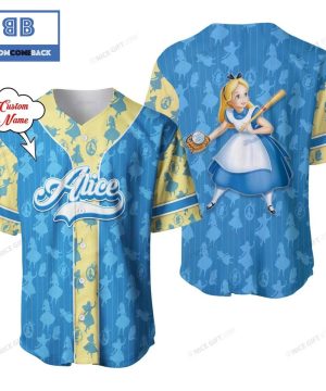 Personalized Alice In Wonderland Baseball Jersey