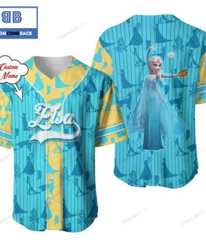 Personalized Frozen Elsa  Baseball Jersey