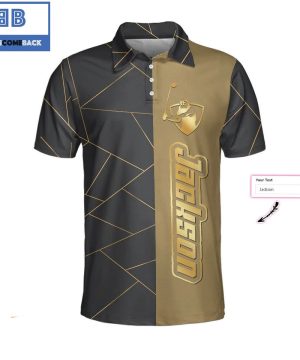 Personalized Golden Lines Golf Athletic Collared Men’s Polo Shirt