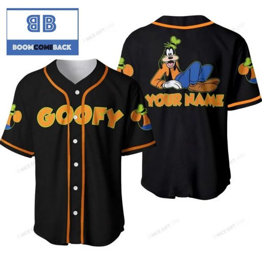 Personalized Goofy Black Baseball Jersey