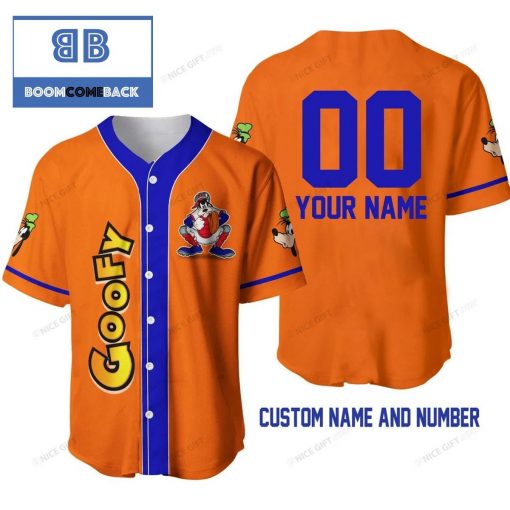 Personalized Goofy Orange Baseball Jersey