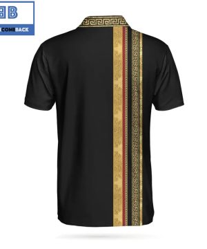 Personalized Luxury Baroque Pattern Athletic Collared Men’s Polo Shirt