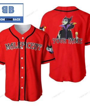 Personalized Maleficent Baseball Jersey