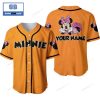 Personalized Minnie Mouse Purple Baseball Jersey