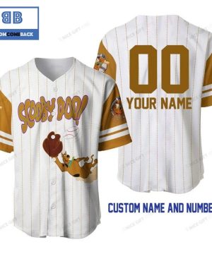 Personalized Scooby-Doo White Baseball Jersey