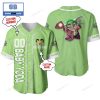 Personalized Star Wars Baby Yoda Dark Green Baseball Jersey