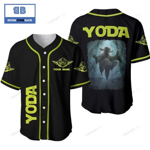 Personalized Star Wars Master Yoda Baseball Jersey