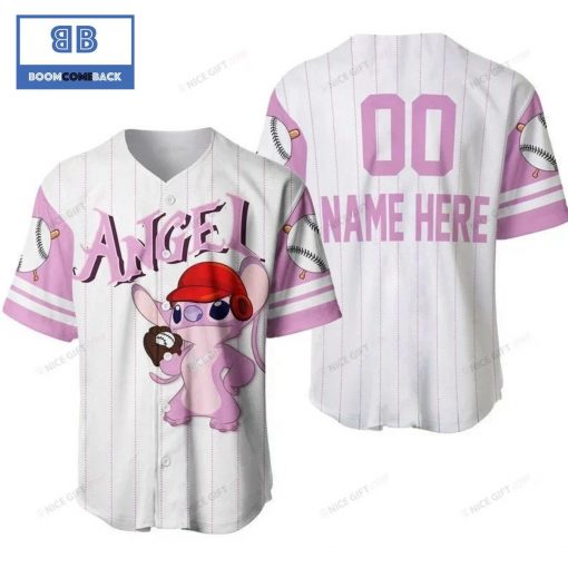 Personalized Stitch Angel Baseball Jersey