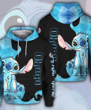 Personalized Stitch Ohana 3D Hoodie