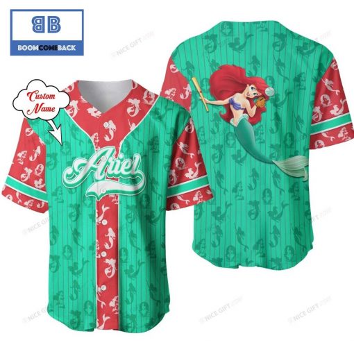 Personalized The Little Mermaid Ariel Baseball Jersey