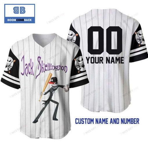 Personalized The Nightmare Before Christmas Jack Skellington Baseball Jersey