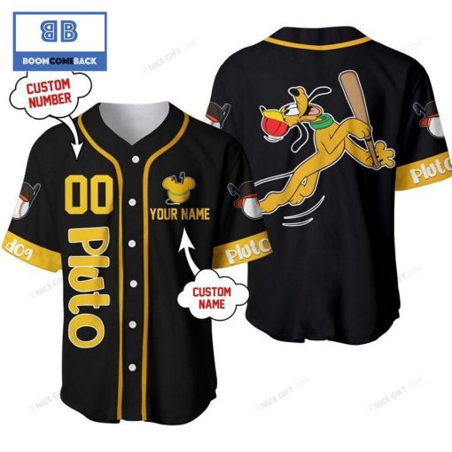 Pluto Custom Name And Number Baseball Jersey