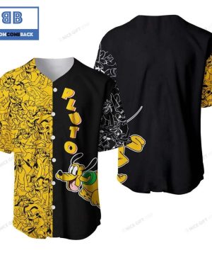 Pluto Emotion Black And Yellow Baseball Jersey