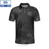 Personalized White American Flag Golf Pattern Athletic Collared Men’s Polo Shirt