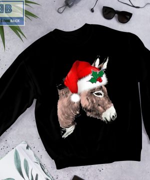 Santa Donkey Christmas Shirt