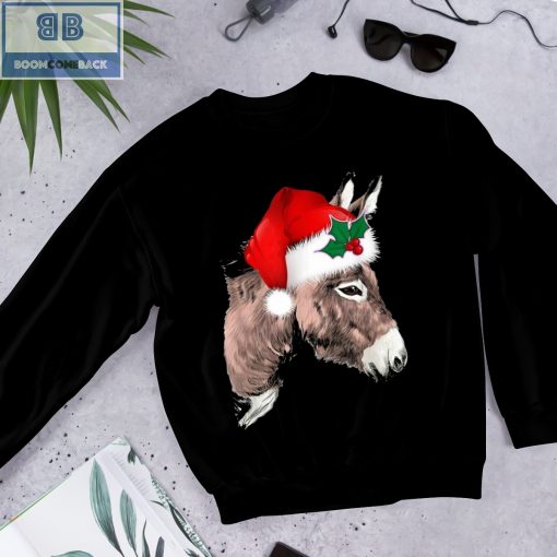 Santa Donkey Christmas Shirt