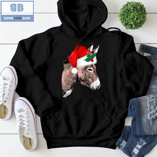 Santa Donkey Christmas Shirt