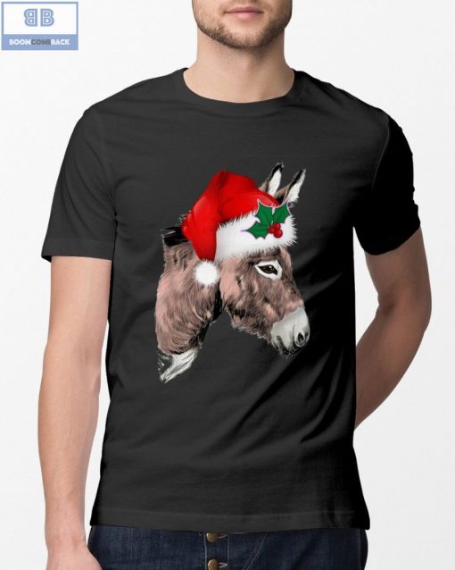 Santa Donkey Christmas Shirt