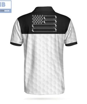 Skull Golf Ball Pattern Athletic Collared Men's Polo Shirt