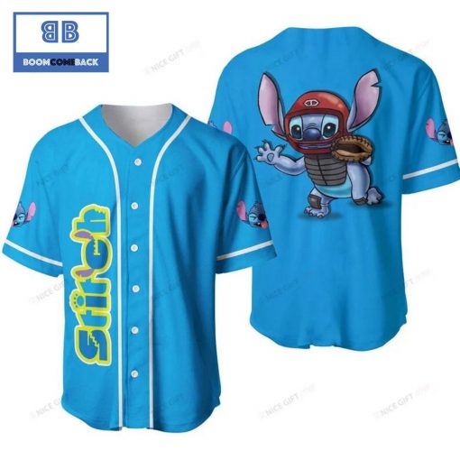 Stitch Blue 2D Baseball Jersey