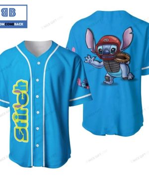 Stitch Blue 2D Baseball Jersey