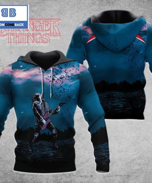 Stranger Things Eddie Munson Guitar In Hand 3D Hoodie