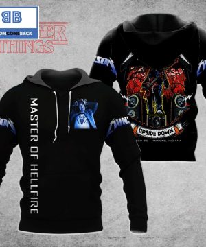 Stranger Things Eddie Munson Master Of Hellfire Upside Down 3D Hoodie