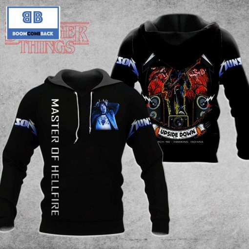 Stranger Things Eddie Munson Master Of Hellfire Upside Down 3D Hoodie