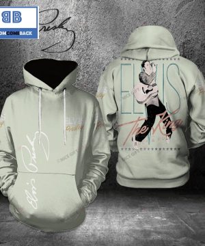 The King Elvis Presley Signature Mint Green 3D Hoodie