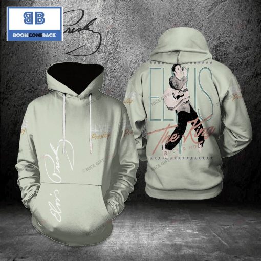 The King Elvis Presley Signature Mint Green 3D Hoodie