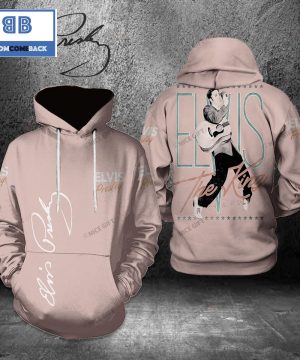 The King Elvis Presley Signature Pink 3D Hoodie