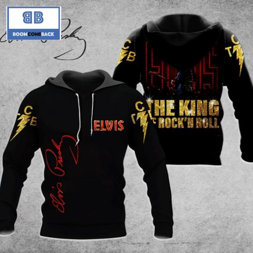 The King Rock n Roll Elvis Presley 3D Hoodie