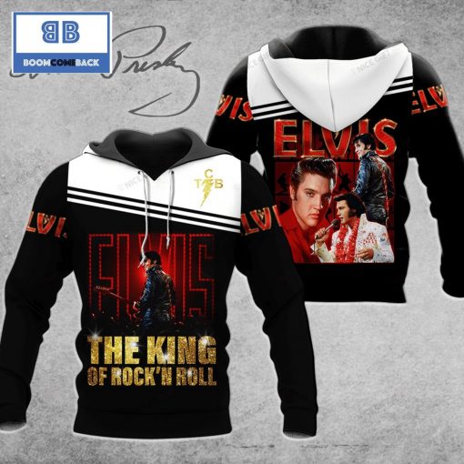 The King Rock n Roll Elvis Presley Year By Year  3D Hoodie